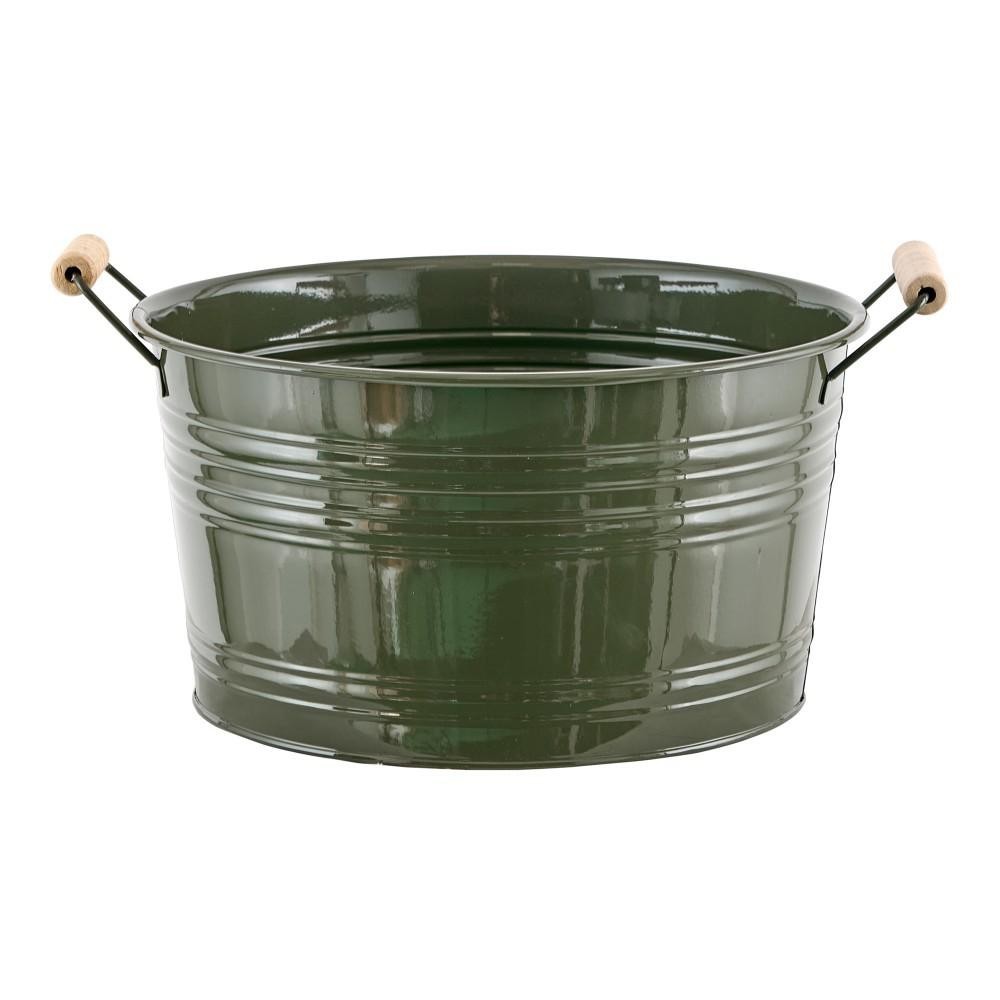 SECCHIO METALLO H.16.5 VERDE